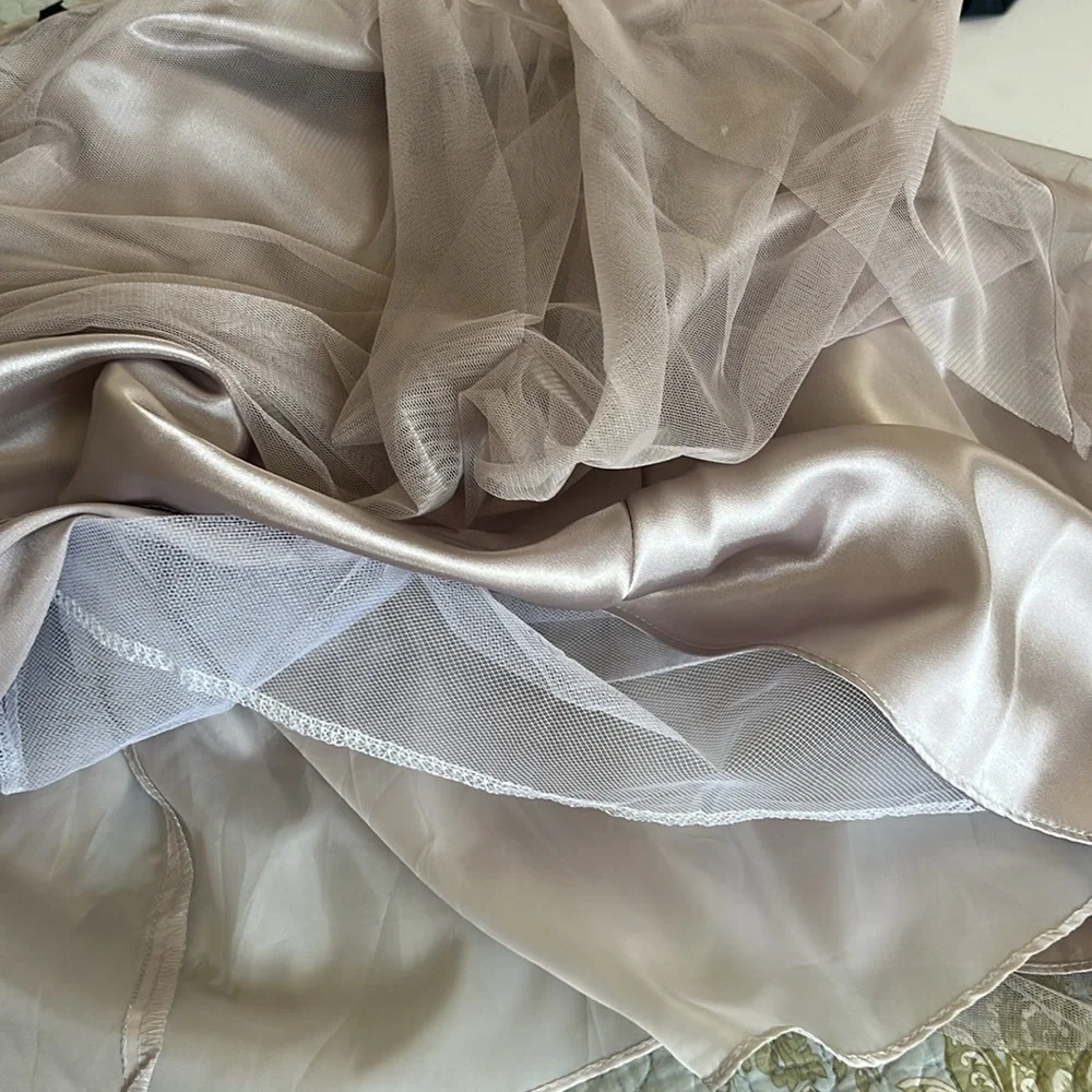 MARINA TulleElegant Cream Skirt